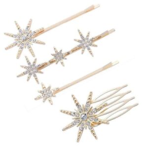 Star rhinestone hairpins