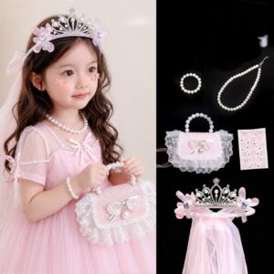 Pink dress & accessories set